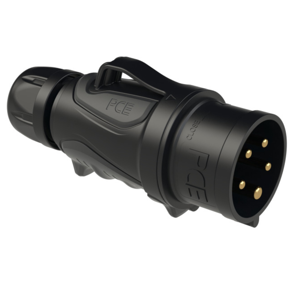0253-6x PCE Вилка каб 32A/400V/3P+N+E/IP44 GRIP черная