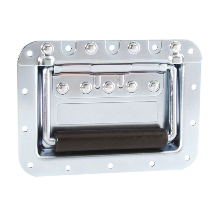 34085 Adam Hall Ручка откидная обрезиненная на плате глубиной 14 мм