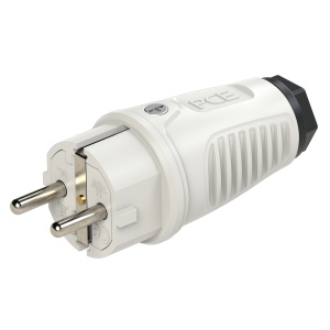0511-gs PCE Вилка кабельная 16A/250V/2P+E/IP54 корпус серый, маркер черный