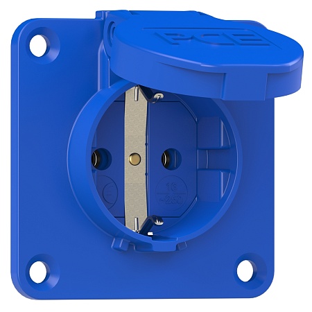 105-7b PCE Розетка встр 16A/250V/2P+E/IP54 70x70