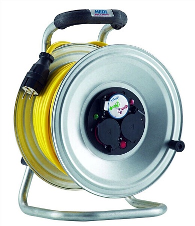 K2S25U2TF HEDI Удлинитель на катушке из металла D=290мм/3GS/IP44/25м AT-N07V3V3-F3G2,5/термозащита