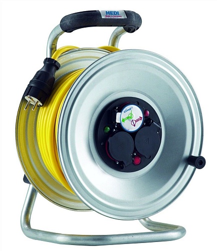 K2S40UTF HEDI Удлинитель на катушке из металла D=290мм/3GS/IP44/40м AT-N07V3V3-F3G1,5/термозащита – фото №1 K2S40UTF HEDI Удлинитель на катушке из металла D=290мм/3GS/IP44/40м AT-N07V3V3-F3G1,5/термозащита – №1