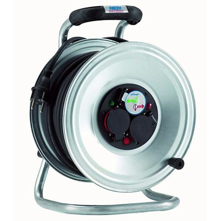 K2S25G2TF HEDI Удлинитель на катушке из металла D=290мм/3GS/IP44/25м H05RR-F3G2,5/термозащита