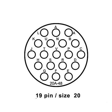 SVK019FPHGST SVK 019 pin панельная розетка