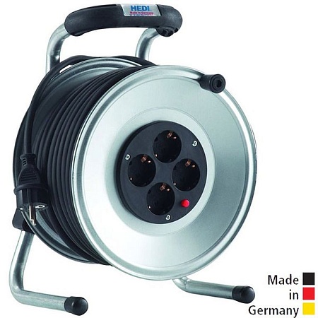 K1S25GT HEDI Удлинитель на катушке из металла D=255мм/4GS/IP20/25м H05RR-F3G1,5/термозащита