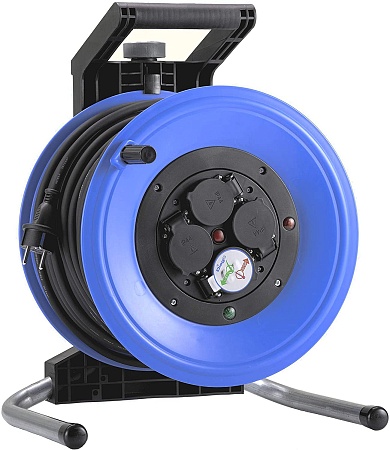 K340N2TF HEDI Удлинитель на катушке из пластика D=320мм/4GS/IP44/40м H07RN-F3G2,5/термозащита