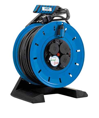 K7SR40N2TF HEDI Удлинитель на катушке из пластика D=290мм/4GS/IP54/40м H07RN-F3G2,5/термозащита – фото №1 K7SR40N2TF HEDI Удлинитель на катушке из пластика D=290мм/4GS/IP54/40м H07RN-F3G2,5/термозащита – №1