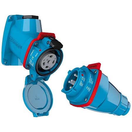 Разъем PN 30 A - 500 V - IP66/IP67 - IK09 - ПОЛИУРЕТАН/МЕТАЛЛ