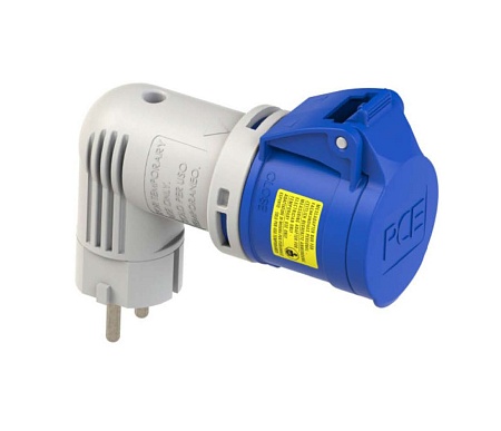 9434100 PCE Адаптер (Schuko 16А 2P+E – CEE 16A 1P+N+E) IP20